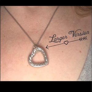 David Yurman Large Heart Necklace!!